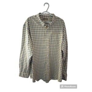 Duluth Trading Company Men's Long Sleeve Button Down Plaid Dress Shirt Size 2XL